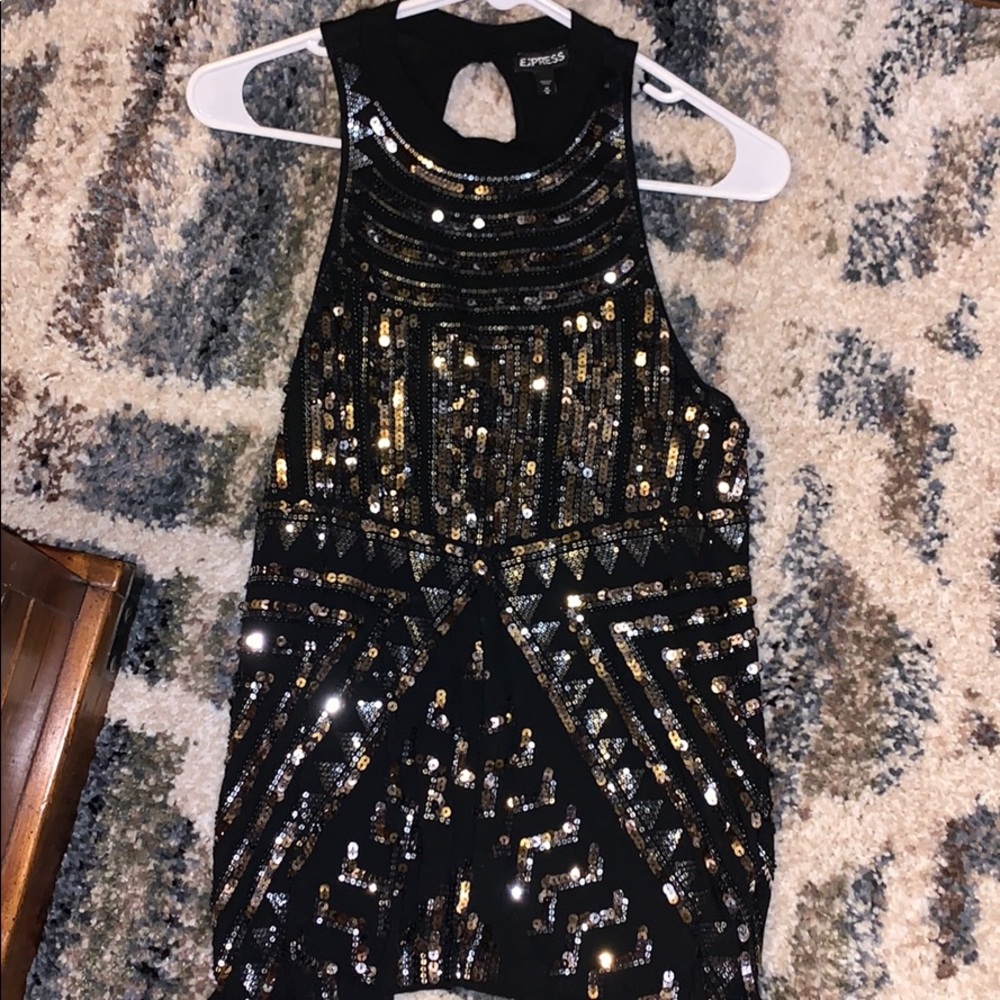 Sequin tank top